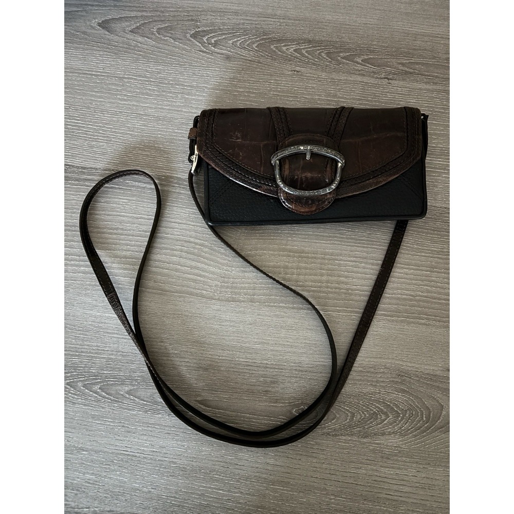 Brighton Crossbody Wallet Purse Bag Boho Festival Timeless Buckle Western Preppy - Picture 2 of 11